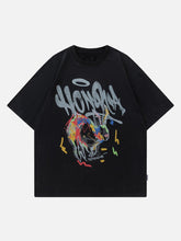 T-Shirt mit Graffiti-Print